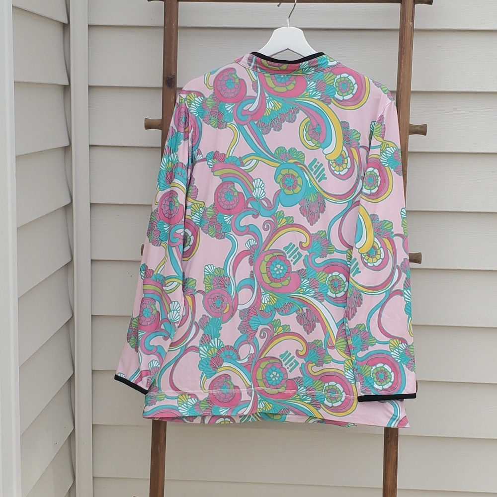 Lilly Pulitzer 1/2 Zip Trista Pullover Size XL - Picture 2 of 5